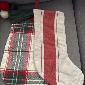 Hearth & Hand Red and Green Plaid Holiday Stockings